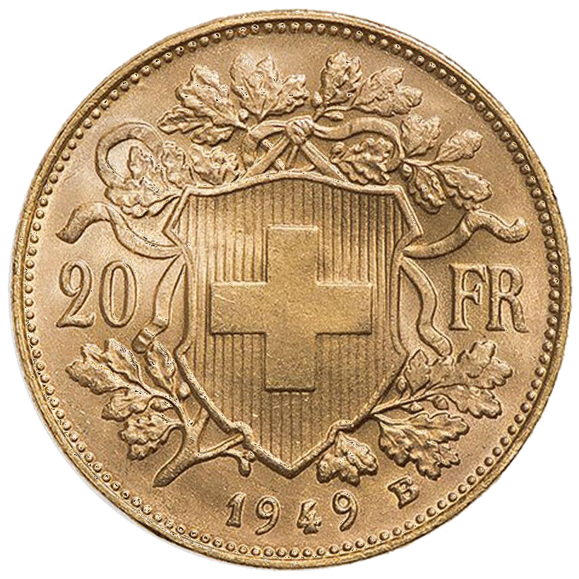 20 Frank Zwitserland (6,45 gr)